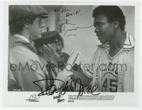 6s327 INSIDE MOVES signed 8x10.25 still 1980 by BOTH John Lucas AND David Morse, basketball!