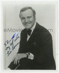 6s797 JACK LEMMON signed 8x10 REPRO still 1970s great smiling portrait wearing tuxedo!