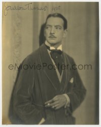 6s341 JAMESON THOMAS signed deluxe 7.25x9.25 still 1928 great portrait wearing smoking jacket!