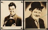 6s142 LAUREL & HARDY signed 2 deluxe 8x10 stills 1935 one by Stan & one by Ollie, portraits by Stax!
