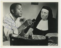 6s405 LILIA SKALA signed 8x10 still 1963 close up with Sidney Poitier in Lilies of the Field!