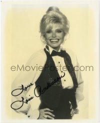 6s852 LONI ANDERSON signed 8x10 REPRO still 1980s smiling c/u of the sexy blonde wearing bow tie!