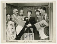 6s417 LORETTA YOUNG signed 8x10.25 still 1950 great close up in elevator from Key to the City!