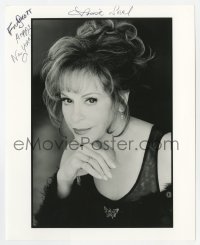 6s854 LOUISE SOREL signed 8x10 REPRO still 1990s head & shoulders portrait of the pretty actress!