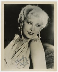 6s856 MAE WEST signed 8x10 REPRO still 1970s sexy portrait from Every Day's a Holiday!