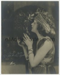 6s426 MARGUERITE DE LA MOTTE signed deluxe 7.5x9.5 still 1920 great profile portrait by Evans!