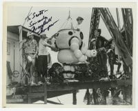 6s430 MARSHALL THOMPSON signed 8x10 still 1966 with diving suit in Around the World Under the Sea!