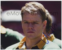 6s876 MATT DAMON signed color 8x10 REPRO still 2010s super close up on rugby team from Invictus!