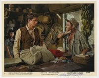 6s463 NEHEMIAH PERSOFF signed color 8x10 still #4 1959 c/u with Anthony Perkins in Green Mansions!