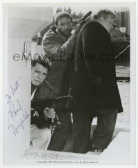 6s484 PAUL WINFIELD signed 8x10 still 1977 with Burt Lancaster in Twilight's Last Gleaming!