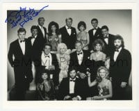 6s911 PHILIP BROWN signed 8x10 REPRO still 1990s portrait with the entire cast of The Colbys!