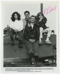 6s474 P.J. SOLES signed 8x10 still 1981 with Bill Murray, Harold Ramis & Sean Young in Stripes!