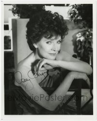 6s652 POLLY BERGEN signed 8x10 publicity still 1980s bare-shouldered portrait later in her career!