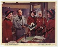 6s502 REGIS TOOMEY signed color 8x10 still #6 1955 with Marlon Brando & others in Guys and Dolls!