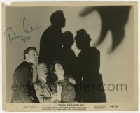 6s506 RICHARD ANDERSON signed 8.25x10 still 1958 cool cast portrait from Curse of the Faceless Man!