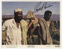 6s514 RICHARD ROUNDTREE signed 8x10 mini LC #8 1973 great close up from Shaft in Africa!