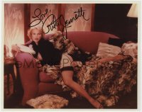 6s928 RITA JENRETTE signed color 8x10 REPRO still 2000s full-length wearing nearly nothing!
