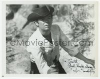 6s942 RUSS TAMBLYN signed 8x10 REPRO still 1980s close up with pistol drawn in Son of a Gunfighter!