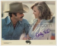 6s533 SALLY FIELD signed 8x10 mini LC 1980 close up with Burt Reynolds in Smokey and the Bandit II!