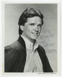 6s573 TOM MASON signed TV 7.25x9 still 1986 head & shoulders portrait when he was in Jack and Mike!