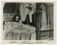 6s588 VINCENT PRICE signed 8x10.25 still 1961 with Barbara Steele in The Pit and the Pendulum!