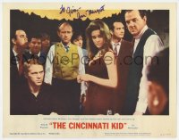 6s046 CINCINNATI KID signed LC #5 1965 by sexy Ann-Margret, with Steve McQueen at film's climax!