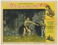 6s050 DINOSAURUS signed LC #2 1960 by director Irvin S. Yeaworth Jr., great caveman image!