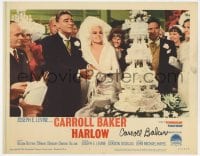 6s054 HARLOW signed LC #8 1965 by Carroll Baker, who's with groom Peter Lawford by wedding cake!