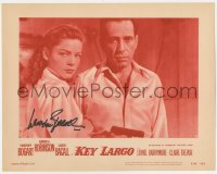 6s060 KEY LARGO signed LC #8 R1956 by Lauren Bacall, who's close up with Humphrey Bogart, rare!