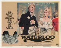 6s076 WATERLOO signed LC #5 1970 by Christopher Plummer, who's with pretty Virginia McKenna!