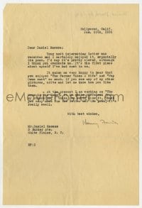 6s007 HENRY FONDA signed letter 1936 replying to his first fan letter that included a poem!