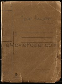 6s001 PATHS OF GLORY 3rd draft script Feb 1957, signed by Jerry Hausner, the MC in the added ending!