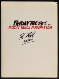 6s104 KANE HODDER signed presskit w/ 6 stills 1989 Friday the 13th Part VIII: Jason Takes Manhattan
