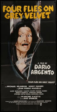 6t077 FOUR FLIES ON GREY VELVET English 3sh 1973 Dario Argento's 4 Mosche di Velluto Grigio, cool!