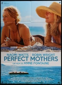 6t746 ADORATION DS French 1p 2013 c/u of Perfect Mothers Naomi Watts & Robin Wright on the beach!