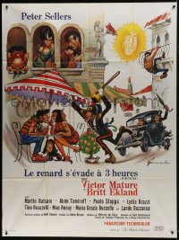 6t748 AFTER THE FOX French 1p 1968 Vittorio De Sica, Peter Sellers, Grinsson art like Frazetta!