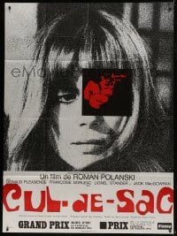 6t787 CUL-DE-SAC French 1p R1970s Roman Polanski crime comedy, wonderful art by Jan Lenica!