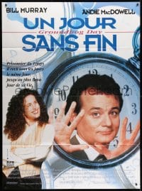 6t837 GROUNDHOG DAY French 1p 1993 Bill Murray, Andie MacDowell, directed by Harold Ramis!