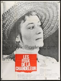 6t842 HEARTH FIRES French 1p 1972 Les Feux De La Chandeleur, super close up of Annie Girardot!