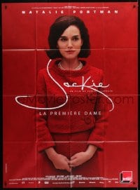 6t856 JACKIE French 1p 2017 great image of Natalie Portman in the title role as Jacqueline Kennedy!