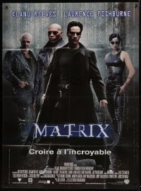 6t893 MATRIX French 1p 1999 Keanu Reeves, Carrie-Anne Moss, Fishburne, Wachowski's classic!