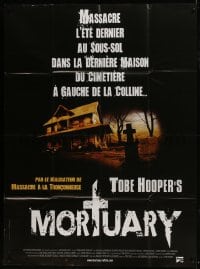6t903 MORTUARY French 1p 2006 Tobe Hooper horror, cool image of creepy house by cemetery!