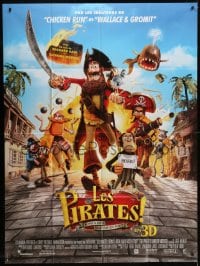 6t923 PIRATES! BAND OF MISFITS French 1p 2012 cool image of wacky characters on the rampage!