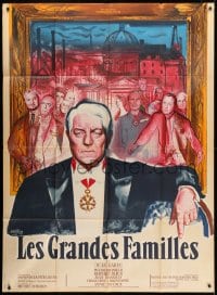 6t925 POSSESSORS style A French 1p 1958 Les Grandes Familles, art of Jean Gabin by Rene Peron!