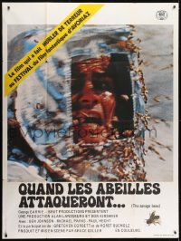 6t944 SAVAGE BEES French 1p 1978 different terrifying horror image of bees attacking girl!