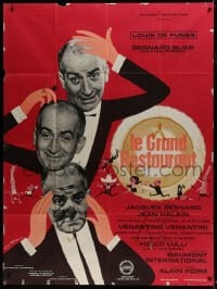 6t989 WHAT'S COOKING IN PARIS French 1p 1966 Le Grand Restaurant, Louis de Funes by Charles Rau!