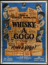 6t990 WHISKY GALORE French 1p 1950 completely different image of all stars & booze crates!