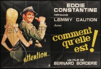 6t707 WOMEN ARE LIKE THAT French 2p 1964 art of Eddie Constantine as secret agent Lemmy Caution!