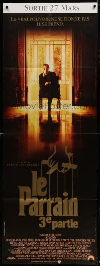 6t732 GODFATHER PART III French door panel 1990 best image of Al Pacino, Francis Ford Coppola!