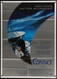 6t211 CONTACT Italian 1p 1997 Robert Zemeckis sci-fi, Jodie Foster & Matthew McConaughey!